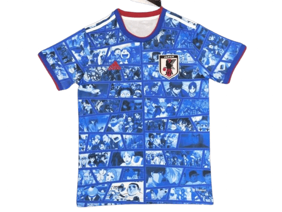 japan-adidas-manga-jersey-panel-detail-jfa-badge-anime-zokits Maillot de foot Manga Bleu – Case par Case, l’Art du Combat et de l’Émotion | Football Jersey Manga Blue – Case Par Case, L’art Du Combat Et De L’émotion