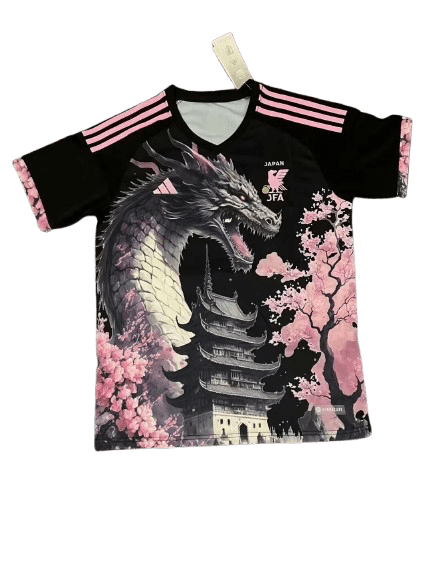 japan-adidas-dragon-pagoda-sakura-collector-football-shirt-zokits Maillot de foot du Japon 2025 – Dragon & Sakura | Football Jersey Du Japon 2025 – Dragon & Sakura