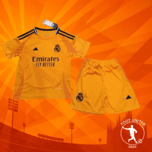 Maillot et short de foot Real Madrid 2024 « Aube Dorée » Maillot et short de foot Real Madrid 2024 « Aube Dorée » | Jersey Et Shgoldts De Foot Real Madrid 2024 « Aube Golde »