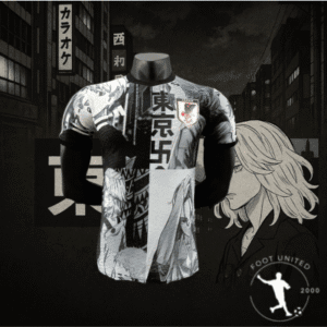 Maillot de foot concept Japon – Édition Manga Noir & Blanc Maillot de foot concept Japon – Édition Manga Noir & Blanc | Football Jersey Concept Japon – Édition Manga Black & White