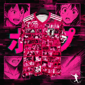 Maillot Japon Manga Collage Rouge – Édition Collector | Jersey Japon Manga Collage Red – Édition Collectgold