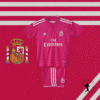 maillot du real de madrid retro enfant rose Maillot et short de Foot Real de Madrid – rétro rose | Jersey Et Shgoldts De Foot Real De Madrid – Retro Pink