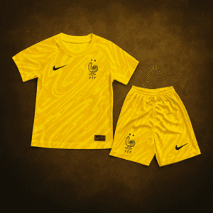 Maillot et short de foot Équipe de France Gardien 2024 Maillot et short de foot Équipe de France Gardien 2024 | Jersey Et Shgoldts De Foot France National Team Goalkeeper 2024