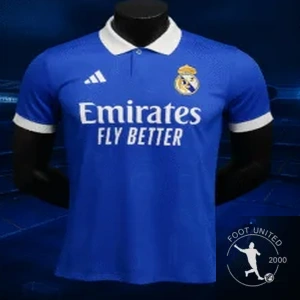 Maillot Extérieur Real Madrid 2025 – Bleu Royal & Col Polo Blanc Maillot Extérieur Real Madrid 2025 – Bleu Royal & Col Polo Blanc | Jersey Away Real Madrid 2025 – Blue Royal & Col Polo White