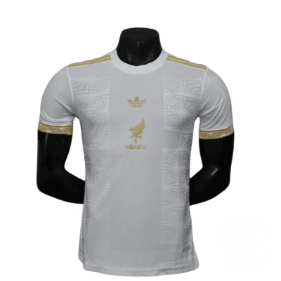 Maillot concept Mexique édition limitée blanc et or | Jersey Concept Mexique Limited Edition White Et Gold