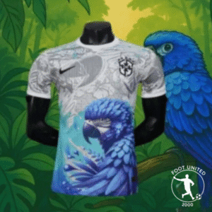 Maillot Concept Brésil – Jungle Tropicale & Ara Bleu Royal Maillot de foot concept Brésil – Jungle Tropicale & Ara Bleu | Football Jersey Concept Brésil – Jungle Tropicale & Ara Blue