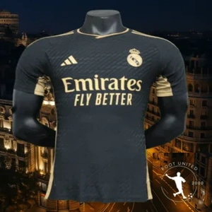 Maillot Real Madrid Noir & Or – Édition Élégance 2024 Maillot Real Madrid Noir & Or – Édition Élégance 2024 | Jersey Real Madrid Black &Amp; Gold – Édition Élégance 2024