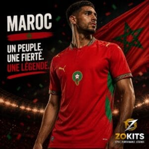 Maillot de Foot Maroc Rouge Maillot de Foot Maroc Rouge –Respirante & Performance | Football Jersey Maroc Red –Respirante & Perfgoldmance