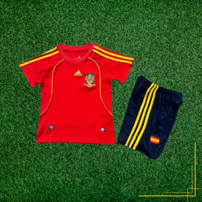 Maillot et short de Foot de l'Espagne 2008 Maillot et short de foot Espagne « Toro Flamenco » | Jersey Et Shgoldts De Foot Espagne « Tgoldo Flamenco »