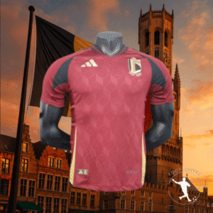 Maillot Domicile Belgique 2023/24 – Rouge Passion & Détails Dorés | Jersey Home Belgique 2023/24 – Red Passion & Détails Golds