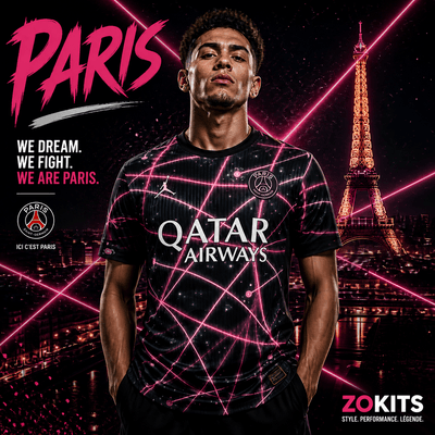 Maillot concept PSG Galaxy 2024 – Noir & Rose futuriste Maillot de foot concept PSG Galaxy 2024 – Noir & Rose | Football Jersey Concept Psg Galaxy 2024 – Black & Pink