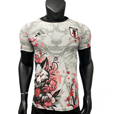 Maillot de foot Japon Loup Sakura – Design exclusif manga et fleurs | Football Jersey Japon Loup Sakura – Design Exclusif Manga Et Fleurs