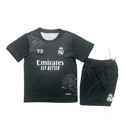 Maillot et short de foot Real Madrid Y-3 2024 – Noir | Jersey Et Shgoldts De Foot Real Madrid Y-3 2024 – Black