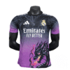 Maillot de foot concept Real Madrid Dragon Violet & Noir | Football Jersey Concept Real Madrid Dragon Purple & Black