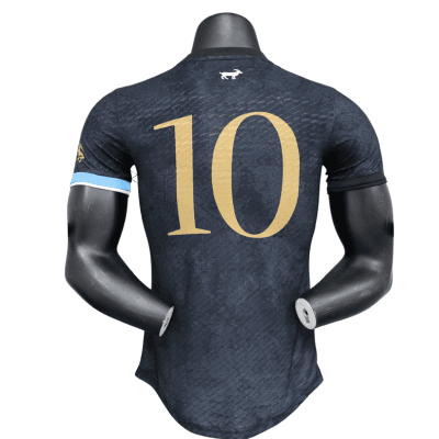 Maillot Concept Argentine – Édition Black Gold Capitano promo Maillot de foot concept Argentine – Édition Black | Football Jersey Concept Silverine – Édition Black