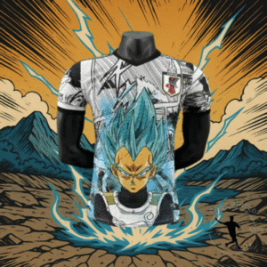 Maillot de foot concept Végéta Blue – Style Manga Électrique | Football Jersey Concept Végéta Blue – Style Manga Électrique
