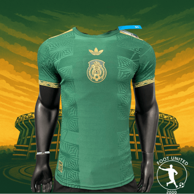 Maillot Équipe du Mexique 2024:25 – Vert Émeraude & Détails Dorés Adidas AEROREADY Maillot de foot du Mexique 2024/25 – Vert Émeraude & Détails Dorés | Football Jersey Du Mexique 2024/25 – Green Émeraude & Détails Golds