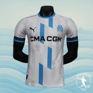 Maillot Olympique de Marseille Home 2024:25 – Blanc & Bleu Maillot de foot Olympique de Marseille Home 2024/25 | Football Jersey Olympique De Marseille Home 2024/25