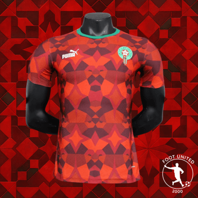 Maillot de foot Gardien Maroc Third 2023/24 – Puma Rouge Zellige | Football Jersey Goalkeeper Maroc Third 2023/24 – Puma Red Zellige