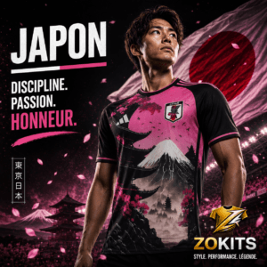 Maillot de foot extérieur Japon 2024/25 – Édition “Kuro Sakura” | Football Jersey Away Japon 2024/25 – Édition “Kuro Sakura”