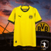 « Maillot concept édition fan art Borussia Dortmund signé Puma, vue avant sur fond transparent » Maillot de foot Borussia Dortmund Puma | Football Jersey Bgoldussia Dgoldtmund Puma