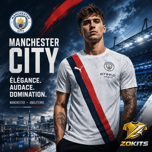 Maillot de foot concept Manchester City Puma – Édition fan art | Football Jersey Concept Manchester City Puma – Édition Fan Art