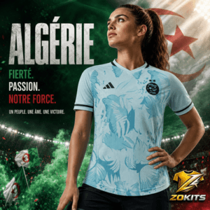 lgeria-special-edition-jersey-2024-2025-player-version-front-floral-turquoise-adidas Maillot de foot concept Algérie « Céleste Verdure » | Football Jersey Concept Algérie « Céleste Verdure »