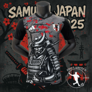 Maillot de foot  Samurai Japon 2025 : L’ âme Guerrière du Japon | Football Jersey  Samurai Japon 2025 : L’ Âme Guerrière Du Japon
