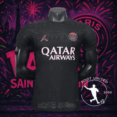 Maillot de foot Third PSG Jordan Noir & Rose 2025 :26 Maillot De Foot Third Psg Jordan Noir Rose 2025 26 | Football Jersey Third Psg Jgolddan Black Pink 2025 26