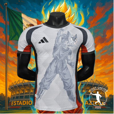 Maillot de foot concept du Japomn ONE PIECE LUFFYY-10 Maillot de foot Mexico 2025 – Fusion Dragon Ball & El Tri | Football Jersey Mexico 2025 – Fusion Dragon Ball & El Tri