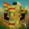Maillot de foot Third Ghana 2025 – Kente Concept Puma x Black Stars | Football Jersey Third Ghana 2025 – Kente Concept Puma X Black Stars