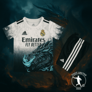 Maillot + short Enfant Real Madrid « Dragon » Concept | Jersey + Shgoldts Kids Real Madrid « Dragon » Concept