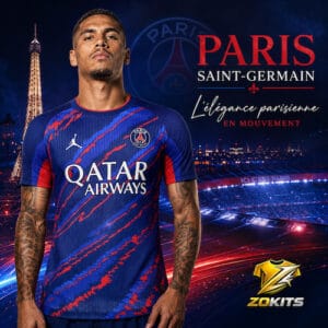 Maillot de foot du PSG 2024/25 – Bleu “Éclair” – Qatar Maillot de foot du PSG 2024/25 – Bleu “Éclair” – Qatar | Football Jersey Du Psg 2024/25 – Blue “Éclair” – Qatar
