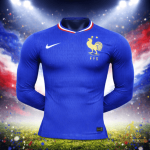 Maillot De Foot France Manches Longues Adulte – Le Bleu Des Champions | Football Jersey France Long Sleeve Adulte – Le Blue Des Champions