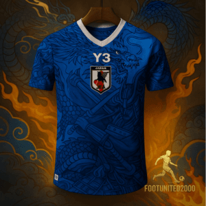 Maillot de foot Japon Dragon Bleu – Style Y-3 Concept Edition Maillot de foot Japon Dragon Bleu – Style Y-3 Concept Edition | Football Jersey Japon Dragon Blue – Style Y-3 Concept Edition