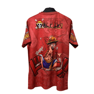 Maillot de foot Japon x One Piece – Rouge Luffy Maillot de foot Japon x One Piece – Rouge Luffy | Football Jersey Japon X One Piece – Red Luffy
