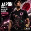 japan-jfa-adidas-black-dragon-special-edition-jersey-zokits Maillot de foot Japon Dragon – Édition Flamme Rose & Noir | Football Jersey Japon Dragon – Édition Flamme Pink & Black