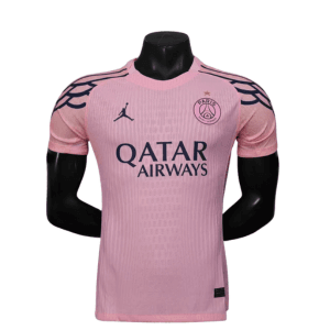 Maillot de foot du PSG Jordan x Qatar Airways – Rose Paname | Football Jersey Du Psg Jgolddan X Qatar Airways – Pink Paname