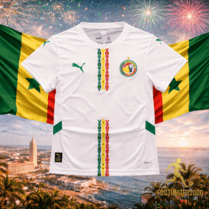 Maillot de football Sénégal Adulte Blanc – Edition Heritage Lions Maillot de football Sénégal Adulte Blanc – Edition Heritage Lions | Football Jerseyball Sénégal Adulte White – Edition Heritage Lions