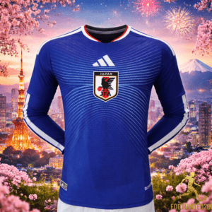 Maillot football Japon Bleu manches longues – Edition Sakura Samurai Maillot football Japon Bleu manches longues – Edition Sakura Samurai | Jersey Football Japon Blue Long Sleeve – Edition Sakura Samurai