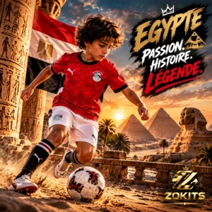 Short + maillot de foot enfant Égypte Pharaons – Mythique Short + maillot de foot enfant Égypte Pharaons – Mythique | Shgoldts + Football Jersey Kids Égypte Pharaons – Mythique