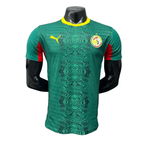 Maillot Extérieur Sénégal 2024 — Puma · FSF · Lions de la Téranga · Vert Jacquard Maillot de foot Sénégal concept Edition « Lion de la Teranga » | Football Jersey Sénégal Concept Edition « Lion De La Teranga »