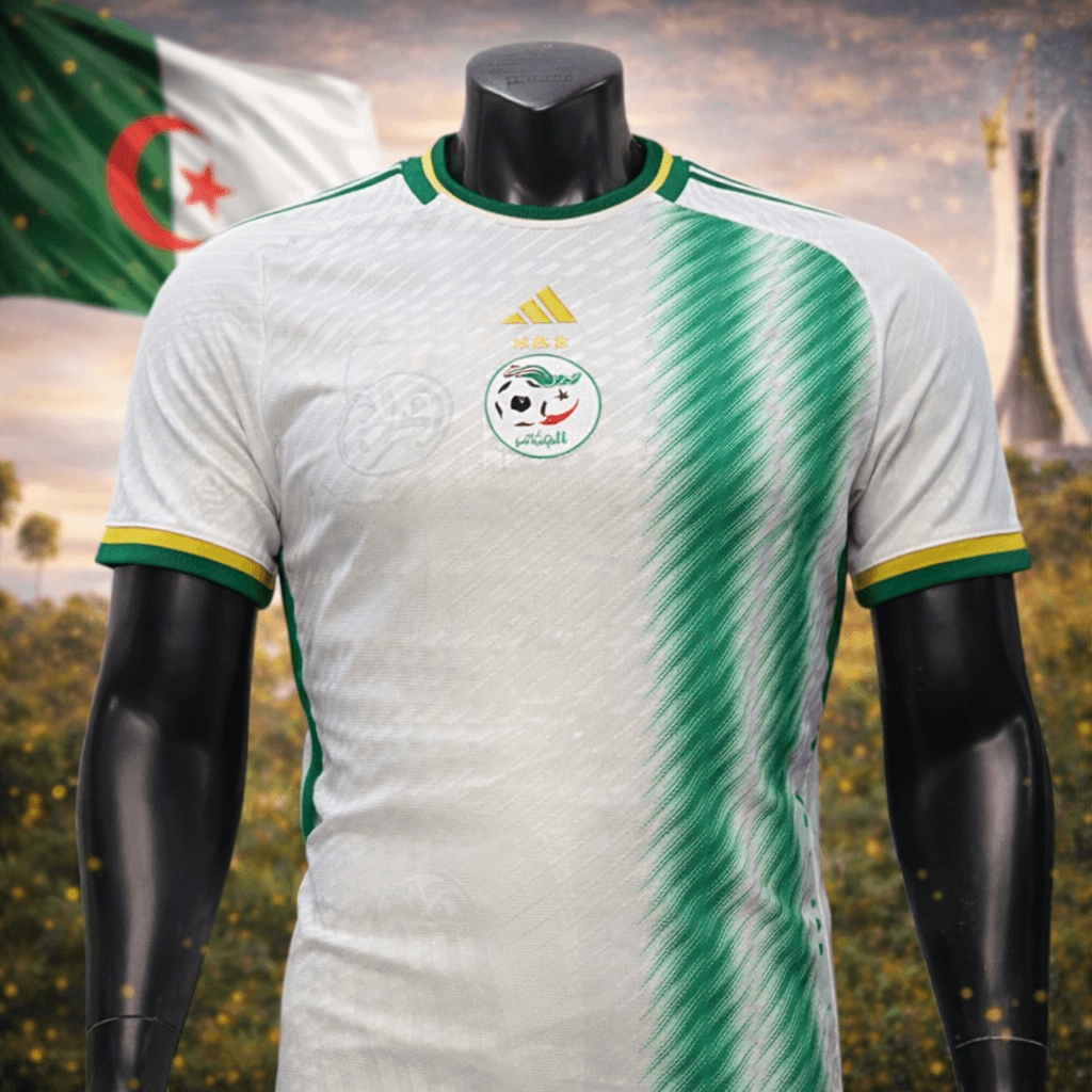 Maillot de foot de l&rsquo;Algérie concept  « L&rsquo;Éclat des Fennecs » | Football Jersey De L&Rsquo;Algérie Concept  « L&Rsquo;Éclat Des Fennecs »
