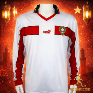 Maillot de foot Maroc Vintage « Héritage Blanc » – Manches Longues Maillot de foot Maroc Vintage « Héritage Blanc » – Manches Longues | Football Jersey Maroc Vintage « Héritage White » – Long Sleeve
