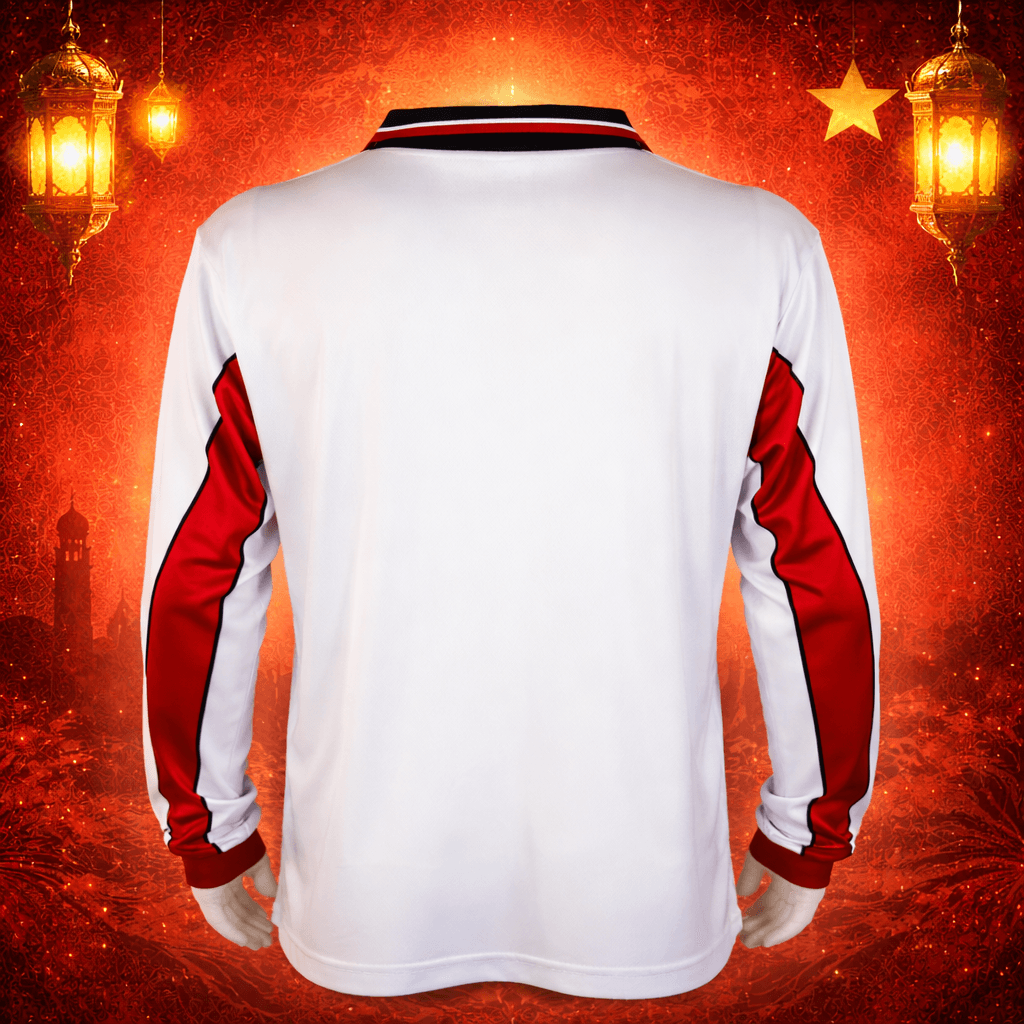 Maillot de foot Maroc Vintage « Héritage Blanc » – Manches Longues | Football Jersey Maroc Vintage « Héritage White » – Long Sleeve