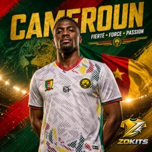 Maillot de foot Cameroun blanc Vintage – Élégance Maillot de foot Cameroun blanc Vintage – Élégance | Football Jersey Cameroun White Vintage – Élégance