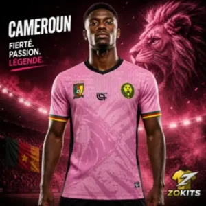 Maillot de foot Cameroun Rose — Lion Indomptable Maillot de foot Cameroun Rose — Lion Indomptable | Football Jersey Cameroun Pink — Lion Indomptable