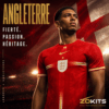 Maillot de foot Angleterre  – Version Player Rouge & Or | Football Jersey Angleterre  – Version Player Red & Gold