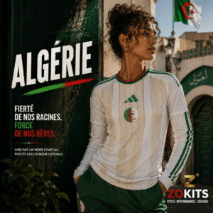 algeria-long-sleeve-jersey-2024-2025-player-version-front-white Maillot de foot Algérie manches longues 2024/2025 – Player | Football Jersey Algérie Long Sleeve 2024/2025 – Player