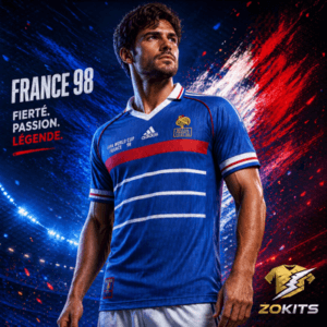 maillot-de-foot-france-1998-retro Maillot de foot France 1998 Coupe du Monde – Rétro Bleu | Football Jersey France 1998 Wgoldld Cup – Retro Blue